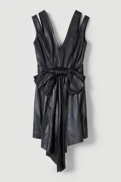 New β¨ Karen Millen Leather Exaggerated Bow Detail Mini π Dress β¨ 9 New β¨ Karen Millen Leather Exaggerated Bow Detail Mini π Dress β¨ -PARTY DRESSES Sales Store bkk07227 black xl 3