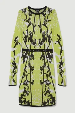 Cheap ๐ Karen Millen Embellished Slinky Jacquard Knitted Mini ๐ Dress โ๏ธ 11 Cheap ๐ Karen Millen Embellished Slinky Jacquard Knitted Mini ๐ Dress โ๏ธ -PARTY DRESSES Sales Store bkk07478 bright20green xl 3