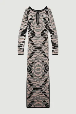 Cheapest 𧨠Karen Millen Abstract Jacquard Knitted Maxi Column π Dress β 10 Cheapest 𧨠Karen Millen Abstract Jacquard Knitted Maxi Column π Dress β -PARTY DRESSES Sales Store bkk07498 blush xl 3