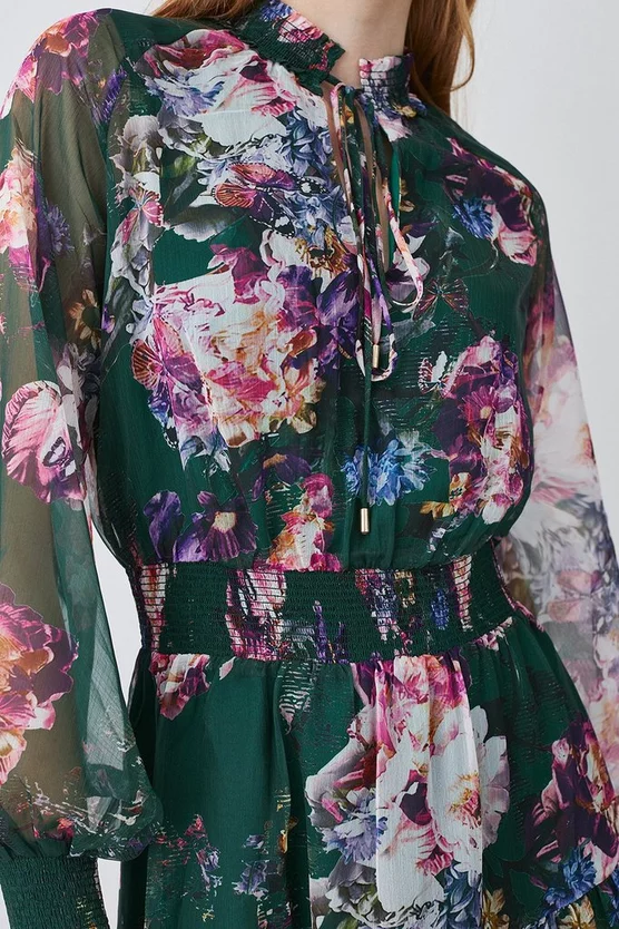 Promo π Karen Millen Floral Shirred Detail Woven Maxi π Dress π 4 Promo π Karen Millen Floral Shirred Detail Woven Maxi π Dress π - Image 2