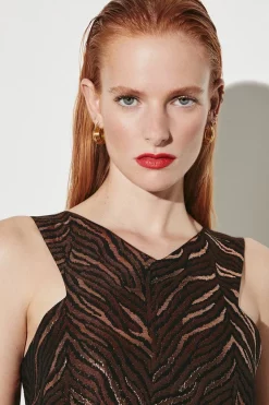 Deals 🎉 Karen Millen Animal Jacquard Cross Front Mini 👗 Dress 🥰 -PARTY DRESSES Sales Store bkk07945 animal xl 4