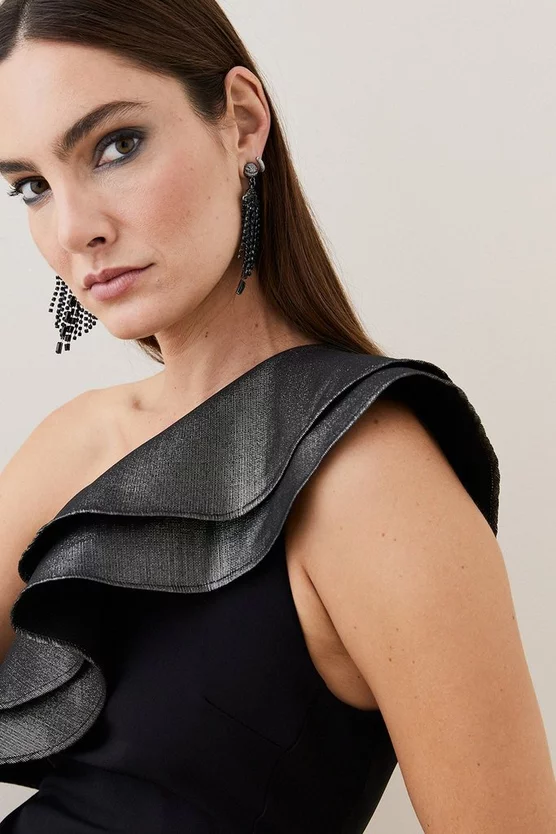 Best reviews of β¨ Karen Millen Geo Jacquard Contrast Ruffle Pencil Midi π Dress π 4 Best reviews of β¨ Karen Millen Geo Jacquard Contrast Ruffle Pencil Midi π Dress π - Image 2