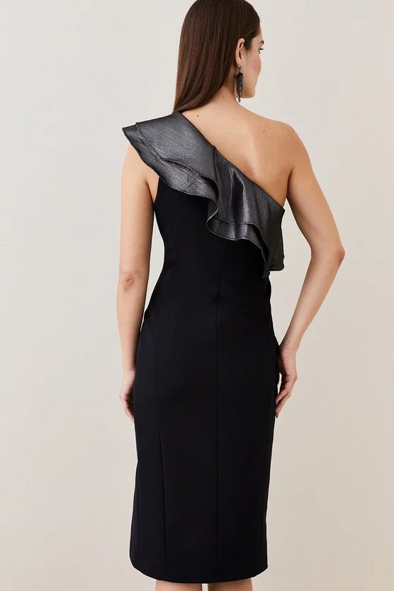 Best reviews of β¨ Karen Millen Geo Jacquard Contrast Ruffle Pencil Midi π Dress π 5 Best reviews of β¨ Karen Millen Geo Jacquard Contrast Ruffle Pencil Midi π Dress π - Image 3