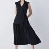 Discount π Karen Millen Military Pleat Sleeveless Midi π Dress π 2 Discount π Karen Millen Military Pleat Sleeveless Midi π Dress π -PARTY DRESSES Sales Store bkk08674 black xl