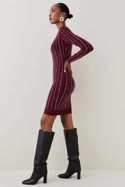 Best deal β Karen Millen All Over Hotfix Embellished Knit Mini π Dress 𧨠15 Best deal β Karen Millen All Over Hotfix Embellished Knit Mini π Dress 𧨠-PARTY DRESSES Sales Store womens black all over hotfix embellished knit mini dress 1