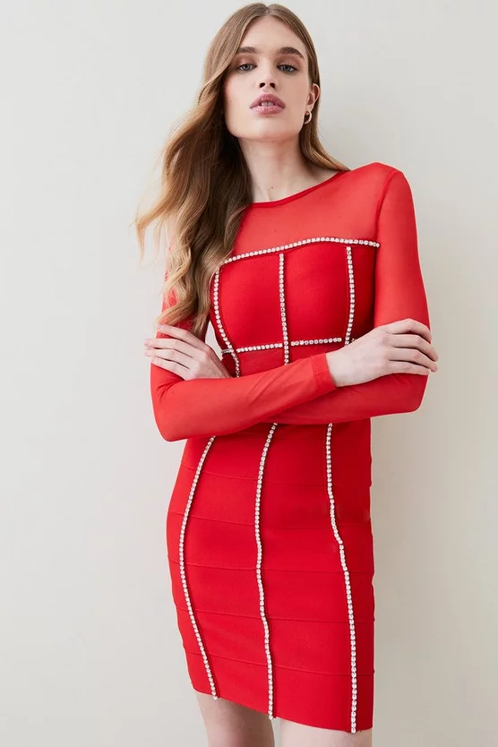 Discount π Karen Millen Bandage Cut Out Mesh Knitted Mini π Dress π₯ 9 Discount π Karen Millen Bandage Cut Out Mesh Knitted Mini π Dress π₯ - Image 7