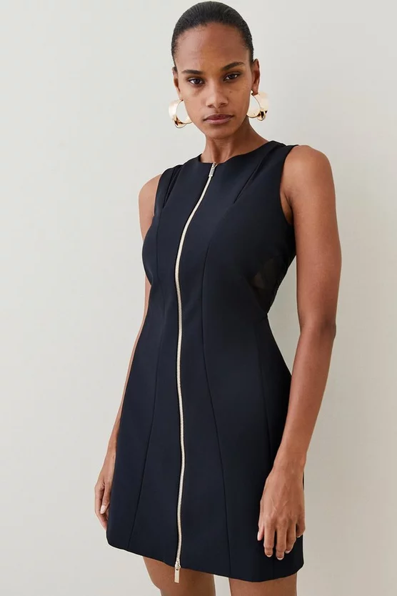 Best deal π Karen Millen Mesh Contour Zip Front Mini π Dress β 8 Best deal π Karen Millen Mesh Contour Zip Front Mini π Dress β - Image 6
