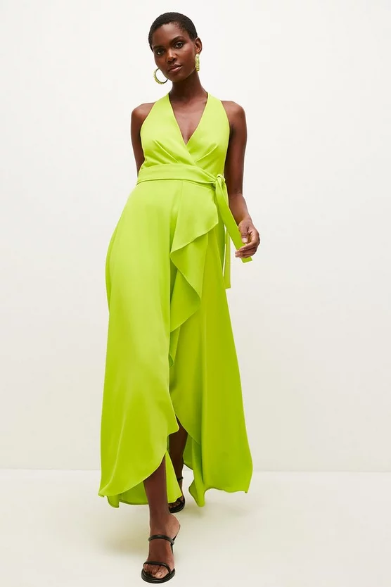 Wholesale π― Karen Millen Soft Tailored Waterfall Halter Maxi π Dress π₯° 10 Wholesale π― Karen Millen Soft Tailored Waterfall Halter Maxi π Dress π₯° - Image 8