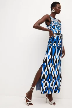 Budget π― Karen Millen Embellished Geo Jacquard Maxi π Dress π₯° 15 Budget π― Karen Millen Embellished Geo Jacquard Maxi π Dress π₯° -PARTY DRESSES Sales Store womens cobalt embellished geo jacquard maxi dress 1