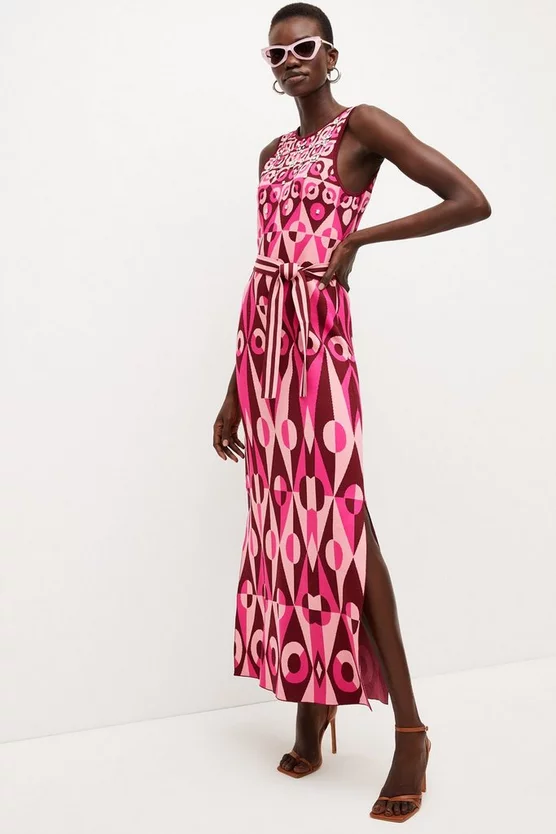 Budget π― Karen Millen Embellished Geo Jacquard Maxi π Dress π₯° 8 Budget π― Karen Millen Embellished Geo Jacquard Maxi π Dress π₯° - Image 6