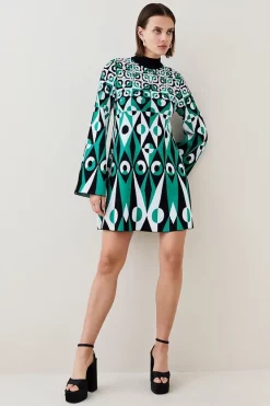 Flash Sale π Karen Millen Embellished Geo Jacquard Swing Mini π Dress 𧨠13 Flash Sale π Karen Millen Embellished Geo Jacquard Swing Mini π Dress 𧨠-PARTY DRESSES Sales Store womens cobalt embellished geo jacquard swing mini dress 1 1