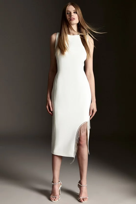 Deals π Karen Millen Crystal Fringe Diamante Back Pencil π Dress π 9 Deals π Karen Millen Crystal Fringe Diamante Back Pencil π Dress π - Image 7
