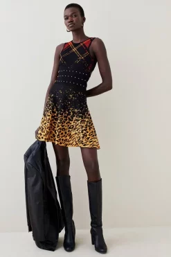 Best reviews of π Karen Millen Leopard Belted Knit Skater Mini π Dress π₯° 13 Best reviews of π Karen Millen Leopard Belted Knit Skater Mini π Dress π₯° -PARTY DRESSES Sales Store womens leopard leopard belted knit skater mini dress