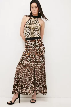 Wholesale βοΈ Karen Millen Slinky Mixed Animal Jacquard Knit Maxi π Dress π 11 Wholesale βοΈ Karen Millen Slinky Mixed Animal Jacquard Knit Maxi π Dress π -PARTY DRESSES Sales Store womens natural slinky mixed animal jacquard knit maxi dress