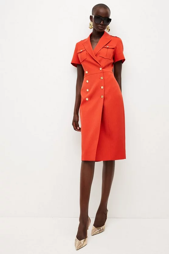 Discount π Karen Millen Tailored Double Breasted Tux Midi π Dress π€© 8 Discount π Karen Millen Tailored Double Breasted Tux Midi π Dress π€© - Image 6